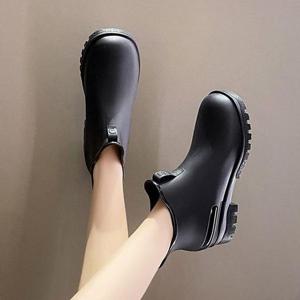 여성 2컬러 장마 앵클 장화 숏 레인부츠 RAIN341 장화 숏 레인부츠 여성 앵클 미들