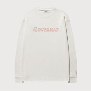 커버낫 슬럽 스케치 로고 롱슬리브 B1 CO2501LT05 WH TP
