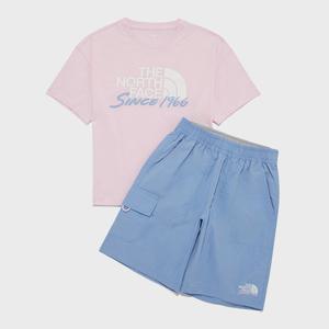 [노스페이스] (NFM_NT7UR27U_LPI_) 키즈 브리즈라이트 크루 세트 NT7UR27U_LPI