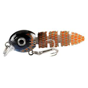 바다낚시 낚시채비 쉐드웜 미끼 낚시 관절 루어 검정주황 5단