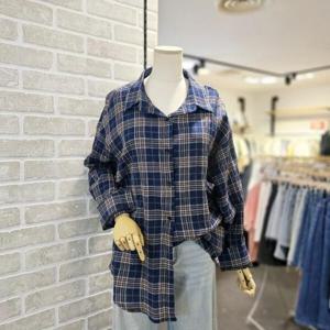 [레코브]LC41E9NB022X_요루 체크 긴팔 남방