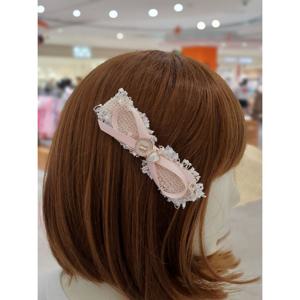 베네통키즈6 트위드 빅 리본 헤어핀 QCET12541