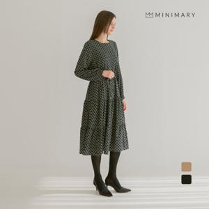 [미니마리][미니마리] 써클나염허리끈원피스 (MM33OP16)