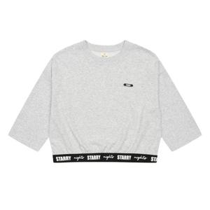 에꼴리에 여아 레터링 밴드 7부 티셔츠 23QT781_GY