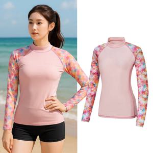 콜핑 여성 하이쿨 흡습 자외선차단 긴팔 래쉬가드 상의 KSC473PT6W