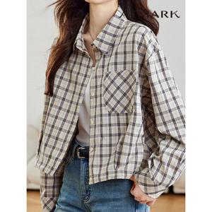 [앳마크]ATMARK (77까지)숏스트링체킹투웨이셔츠_AA56SH003G