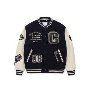 커버낫자켓 CQK CO2403JK07-NA 컬리지 C 울 바시티 네이비