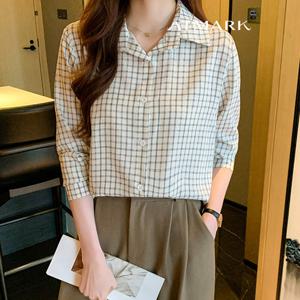 ATMARK (77까지)데일리체크레귤러셔츠_AA56SH004G