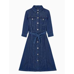 타미힐피거 여성 데님 미드 벨트 원피스 BB T22E6TDR001WT1 1AP