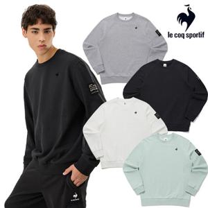 [르꼬끄] 공용 면 기모 스판 맨투맨 QP423EFSN1_MGR