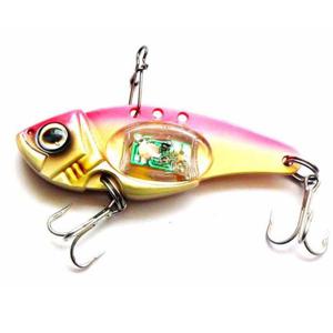 메탈바이브레이션 LED 발광 물고기 모양 메탈바이브 루어낚시