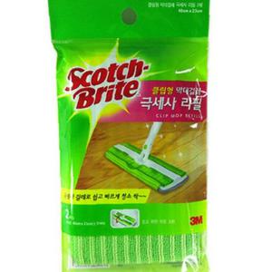 3M 스카트브라이트 클립형 막대걸레 극세사리필 리필