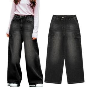 소이 세이브존07 남여와이드카고블랙진청바지 25F1258