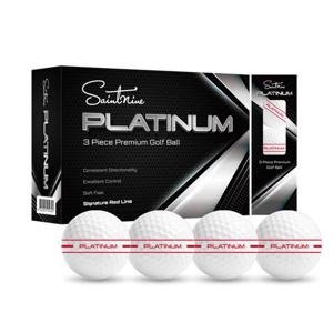 세인트나인 플래티넘 3피스 시그니처 레드라인 고반발 저압축 골프공 12구