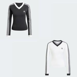 [아디다스] 우먼스 오리지날 브이넥 긴팔 셔츠 2종 택1 IY7247 JC8154