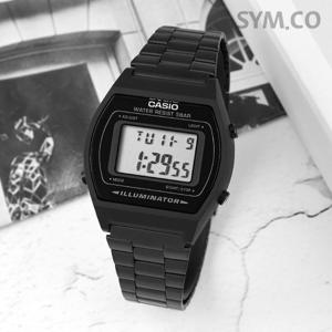 카시오 B640WB-1A 복고풍 사각 빈티지 디지털 남녀공용 메탈 시계 c