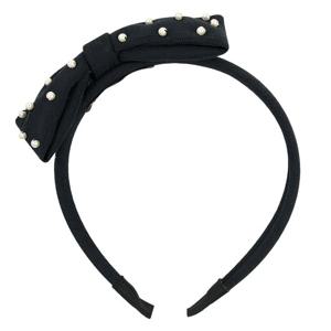 [빈]네이비 리본 진주머리띠BZ54AX04NV