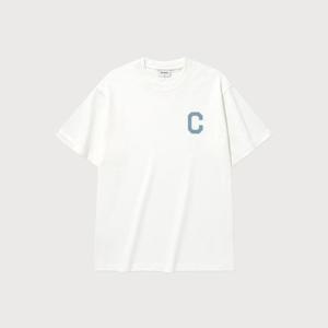 M 커버낫반팔티 CQK CO2502ST31-WH 쿨 코튼 C 로고 티셔츠 White