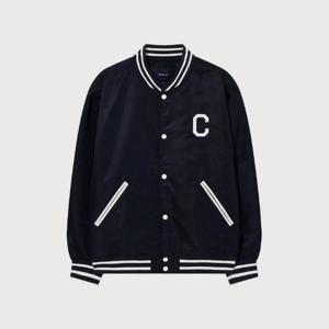 M 커버낫자켓 CQK CO2501JK41-DN C 로고 바시티 Dark Navy