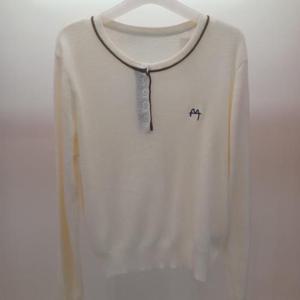 Destijl HC06 짧은 깔끔하고 부드러운 맥라운드 긴팔 니트티 D2533sw02I