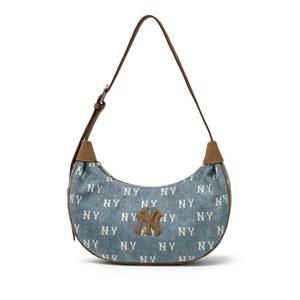 MLB (3ABQMV55N-50BLL) 클래식 모노그램 빈티지 데님 호보백