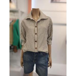 수스 세이브존02 지지미 스트라이프셔츠 S253BBL804