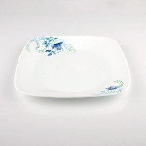 코렐 블루플로럴 사각 중접시 식기 그릇