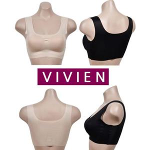 (비비안)여자 레이온 무봉제 누디 브라탑 와이어리스