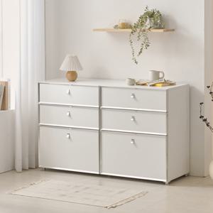 [GS비밀] 나무뜰 로아 빗각 미드센츄리 모듈 1200 속깊은 6단 서랍장 PKF167C (착불)