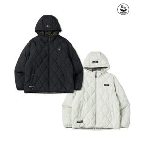 라이프워크패딩다운자켓 CQK LW244DJ301 다이아퀼팅 경량 후드 다운
