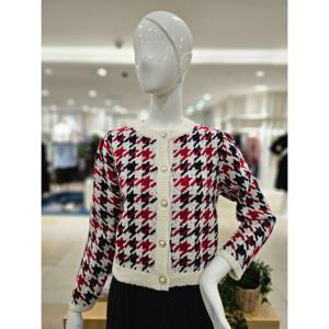 [포커스]MARIO포커스 하운드 투톤 체크 가디건 FW3J7KC02477