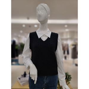 [포커스]MARIO포커스 꽈배기 조끼셔츠 FF3I7BL01379