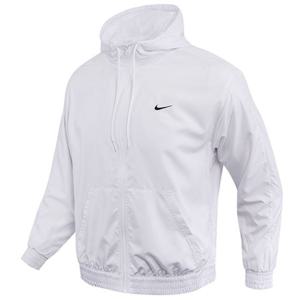나이키 우먼스 NSW 에센셜 UV 차단 후드 우븐 자켓 스포츠 긴팔 후드 집업 백색 6299100