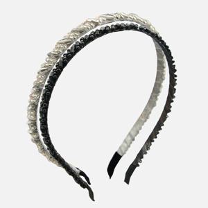 제이로렌 다이애그널 큐빅 헤어밴드 H01455