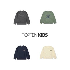 MKF4TR1201 탑텐키즈 남아 테리 가먼트다잉 스웨트셔츠