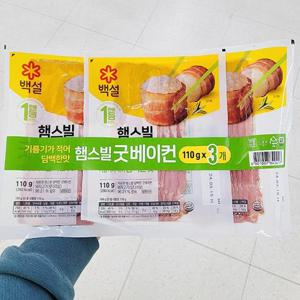 백설 햄스빌 굿베이컨 110g x 3개 P0037_0626