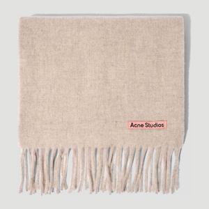 아크네스튜디오 오트밀 멜란지 울 프린지 스카프 CA0218 633