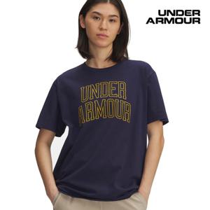 [언더아머(백)]여성 UA 라이벌 캠퍼스 라운드 반팔 티셔츠 6007883-410