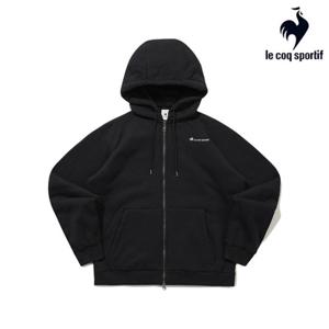 [르꼬끄] 남녀공용 셸파 루즈 후드 집업 QQ423LFTO1_BLK