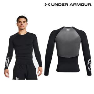[언더아머(백)]남성 컴프레션 UA 히트기어 벤트 롱 슬리브 긴팔 티셔츠 1383330-001