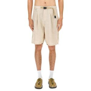 UNDERCOVER LINEN SHORTS UC1E4518NATURAL