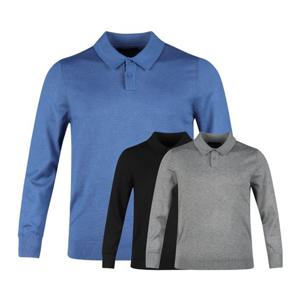 아날도바시니 남성 베이직 카라 긴팔 니트 셔츠 ABMSW53801