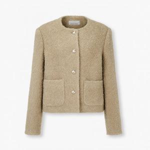 보브  (7155410004) 울 부클레 라운드넥 자켓