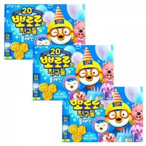 뽀로로과자플레인맛 뽀로로와친구들플레인 3개 뽀로로 뽀로로친구들 뽀로로과자 뽀로로플레인과자 플레인맛과자