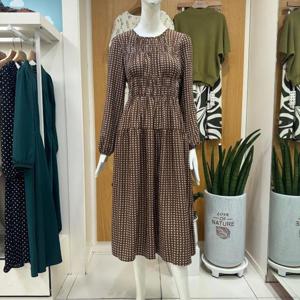 클리지 DP01 인디안 프린팅 밴딩 롱 원피스 CP7WOP02