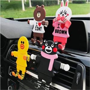 차량용 큐티 캐릭터 송풍구 폰거치대 1개(색상 택1) 차량용품 차량거치대 송풍구거치대 차량수납