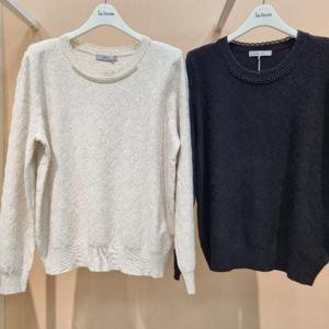 Destijl HC34 부드럽고 착용감좋은 목선진주포인트 신축성좋은 가을니트스웨터 D2533sw04