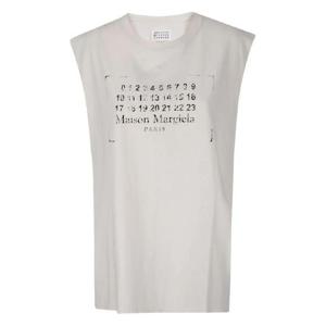 25 FW 메종마르지엘라 넘버 프린트 코튼 탱크 탑 S51NL0053S24575 TP443074429