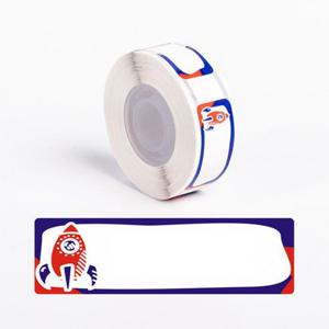 라벨스티커 DCP1230-210B 패턴 우주로 네임텍 사무용