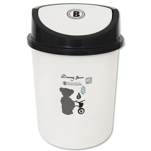 데니베어 원형휴지통 5L 휴지통 데니베어휴지통 캐릭터휴지통 쓰레기통 다용도통